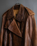 "Burberrys" Vintage-inspired leather oversized trench coat