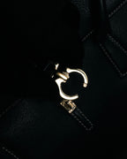 “Salvatore Ferragamo” 90's–00's Gancini leather handbag