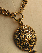 -SPECIAL- “CHANEL” 90’s-00’s Horse motif medallion chain necklace