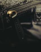 "VALENTINO" 80's-90's Ornately embroidered velvet chain shoulder bag