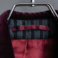 "GUCCI" Velour upper collar design thick stripe pattern chester coat