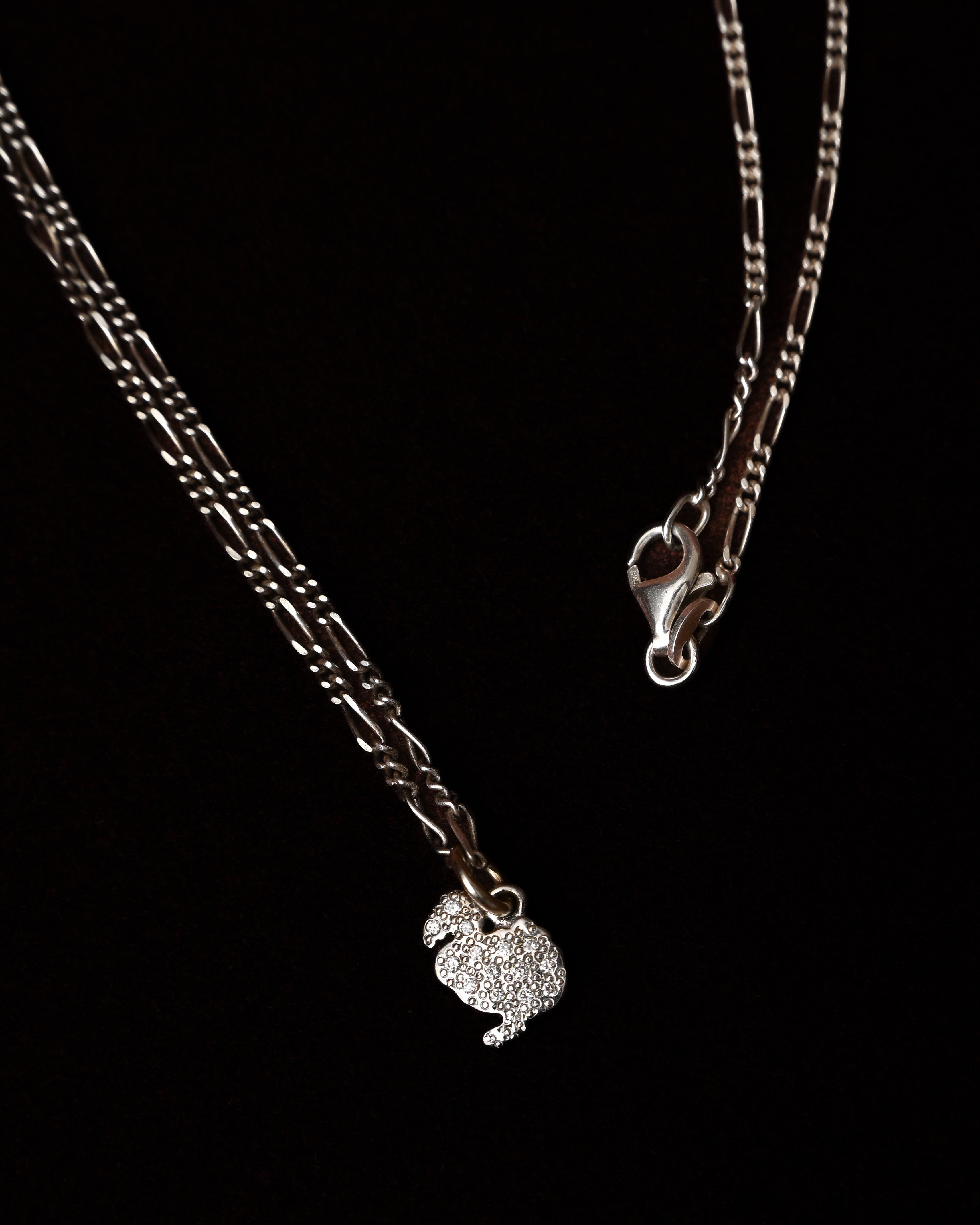POMELLATO/ “Dodo” K18 White Gold & Diamond Dodo Charm