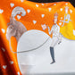 "HERMES" Romantic pattern tea time carre 65 scarf