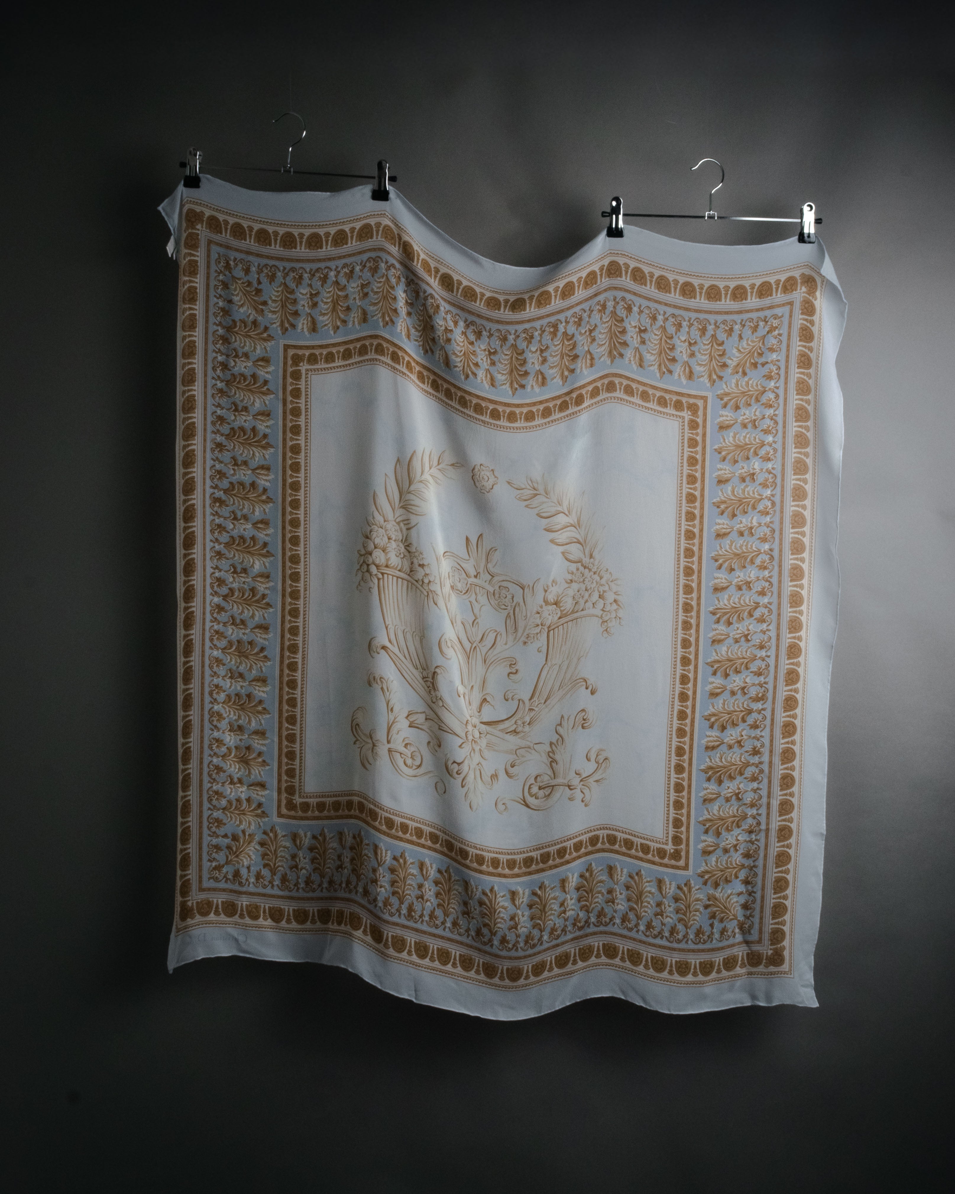 “Christian Dior” 80’s-90’s Classical cornucopia silk scarf