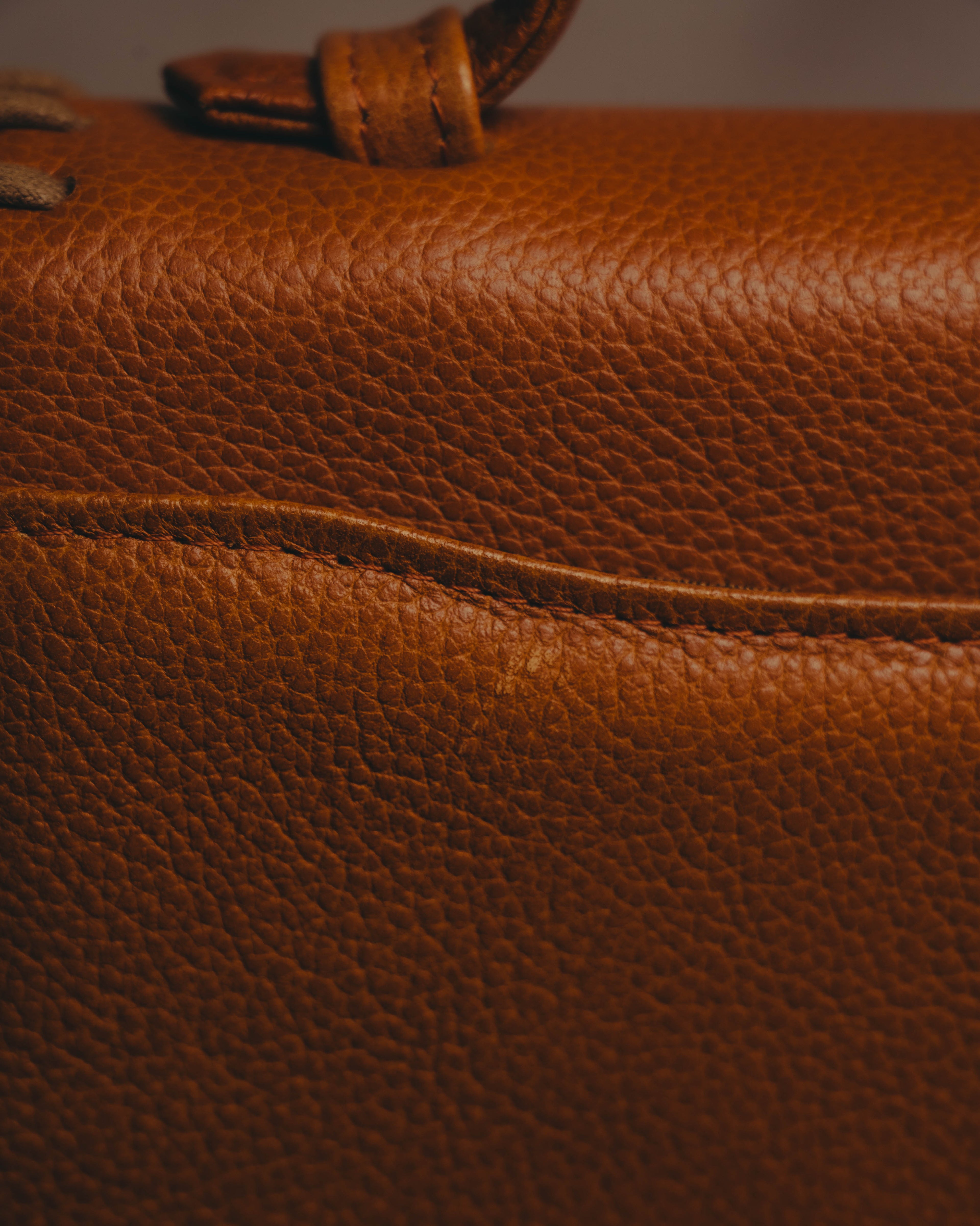 "Yves Saint Laurent" 70's-80's Cognac leather top handle bag