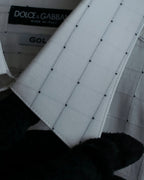 "Dolce & Gabbana" Grid stitch broadcloth shirt