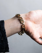 "Ferragamo" Gancini motif gold color bracelet