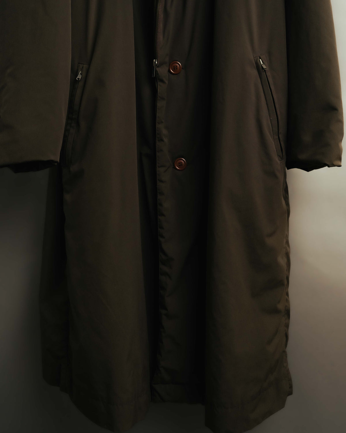 -SPECIAL- "ISSEY MIYAKE MEN" 80's Sculptural padded parachute long coat