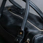 "Chloe" Eclipse series logo engraved leather mini boston bag