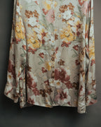 -MOOD Vintage Collections-
90’s-00’s Large floral print drape shirt