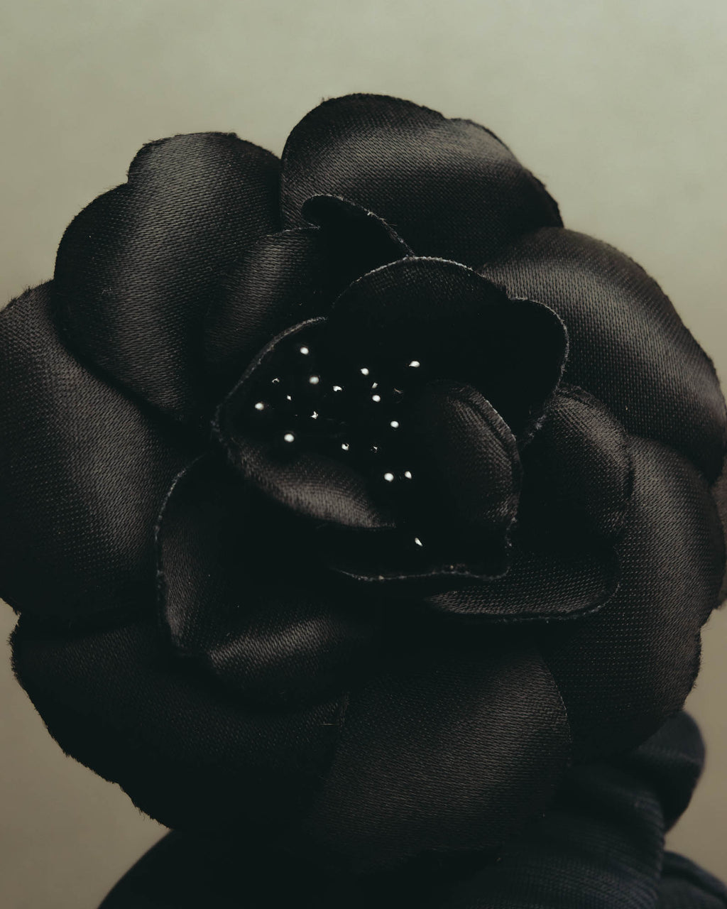 "CHANEL" 80's-early 90's Sculptural camellia brooch