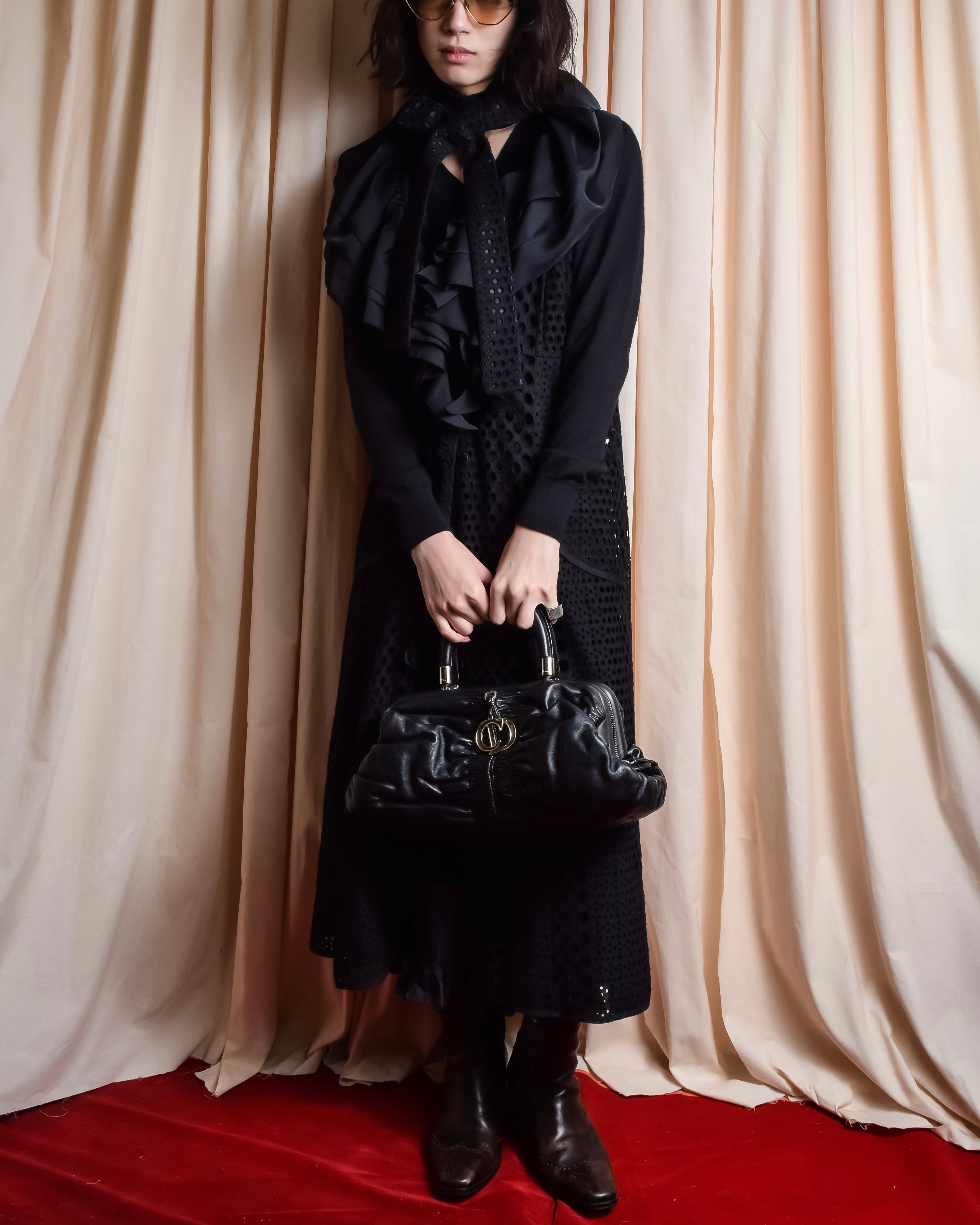 "NOKO OHNO" Layered organza frill embroidered dress