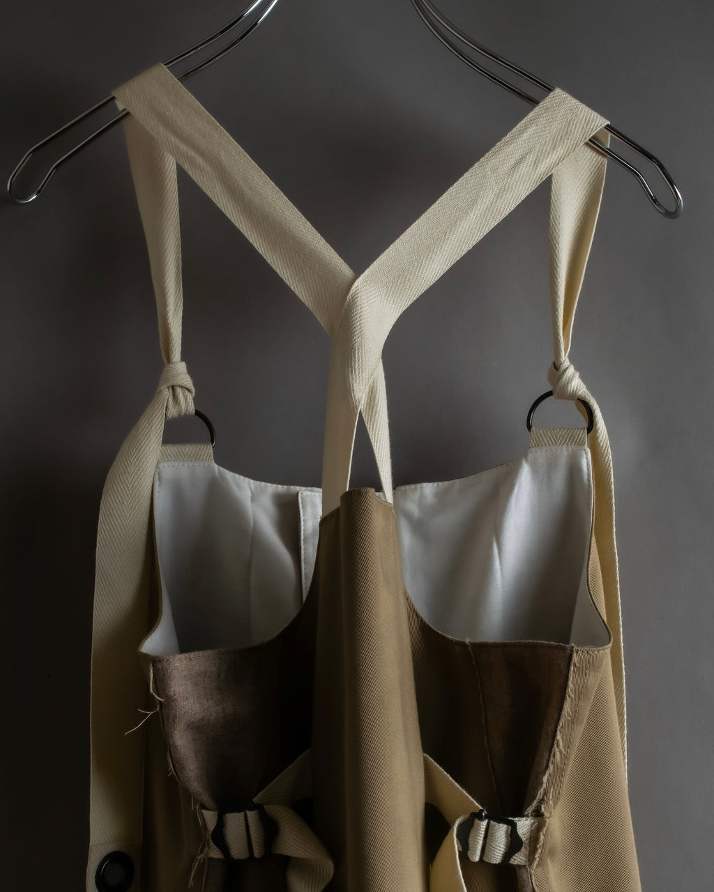 "Y's" 17AW twill woven flare silhouette jump skirt