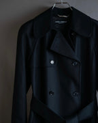 "Dolce &amp; Gabbana" Double-breasted belted mid length trench coat