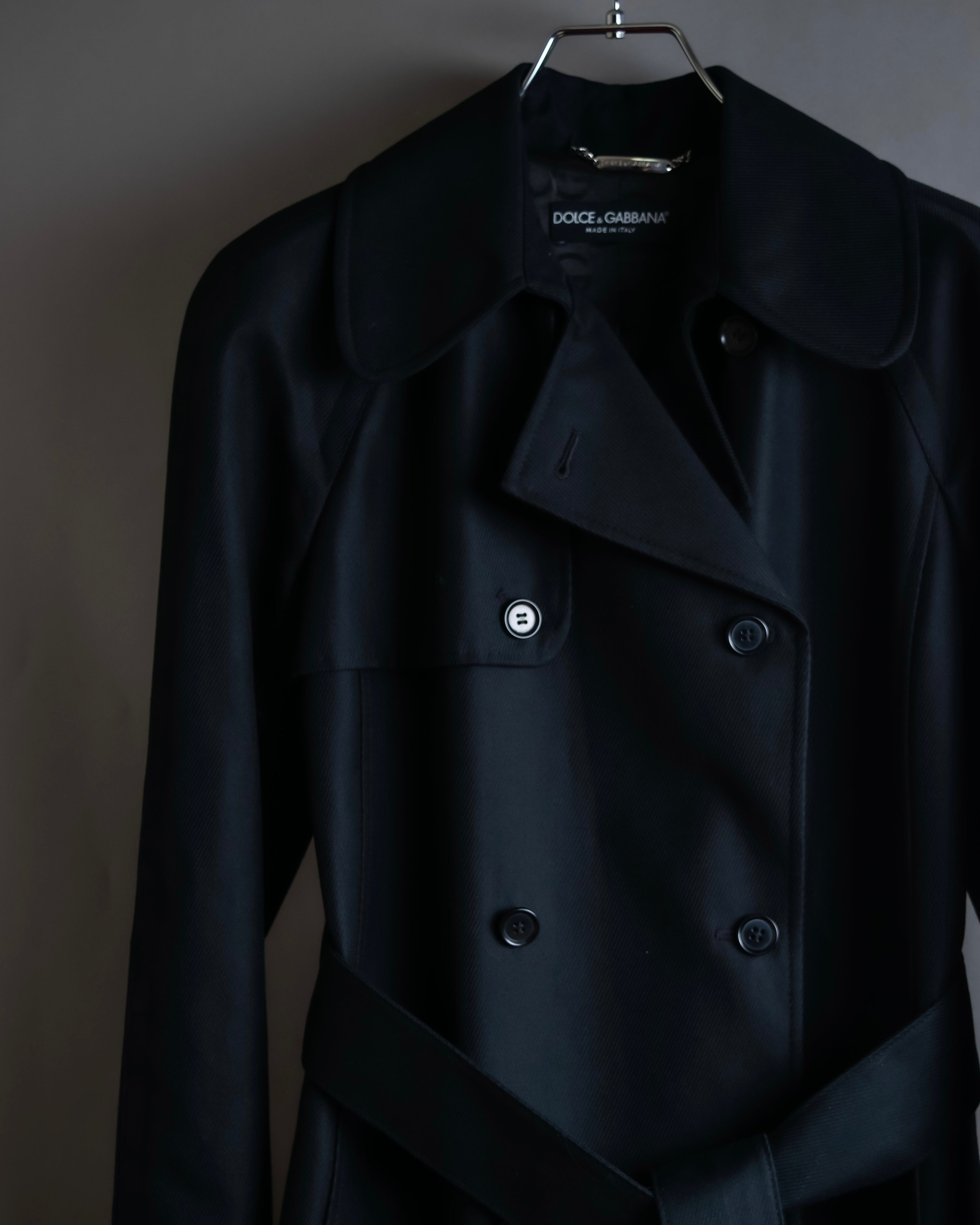"Dolce &amp; Gabbana" Double-breasted belted mid length trench coat