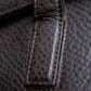 "Salvatore Ferragamo" Double Gancini motif foil stamped leather shoulder bag