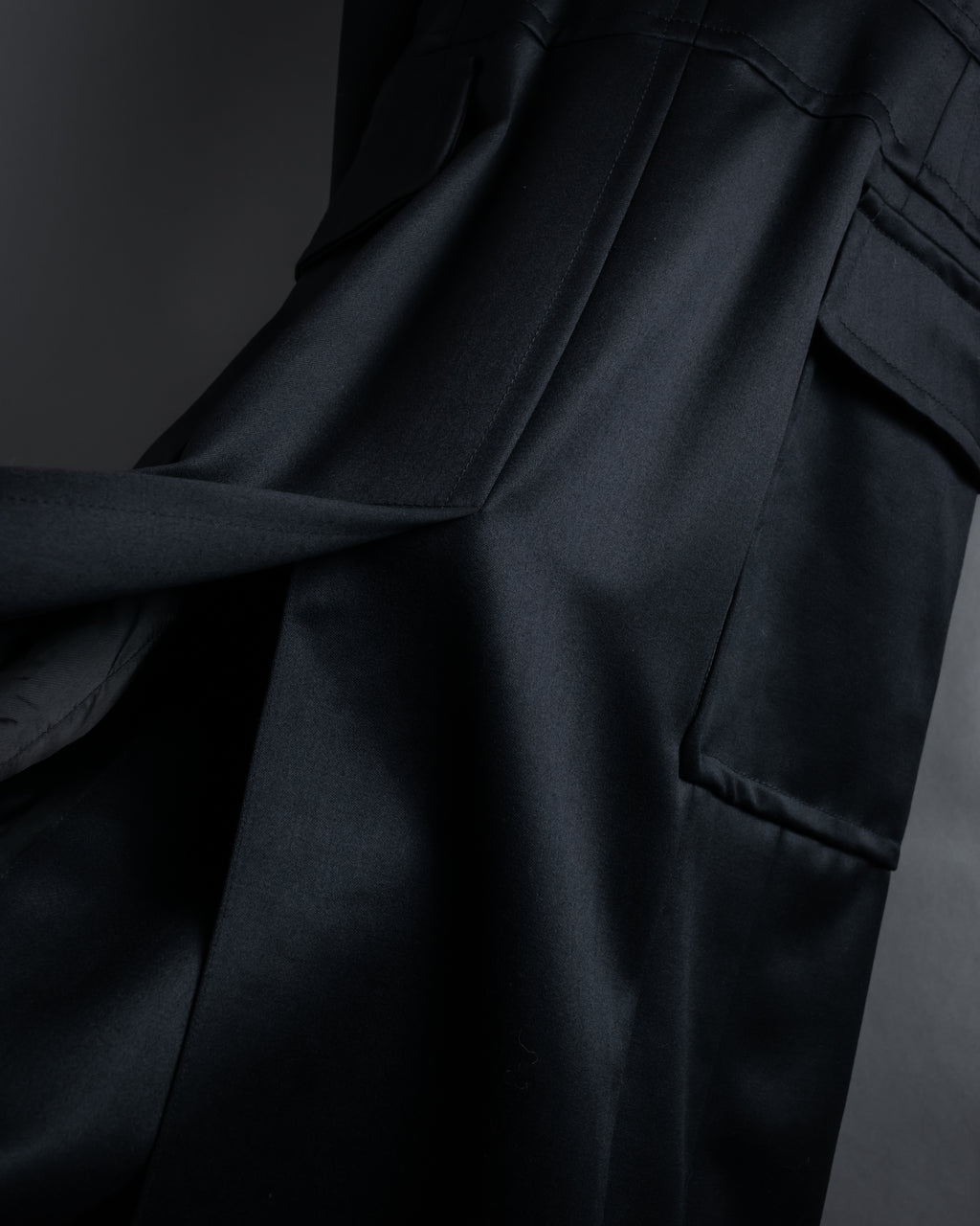 -SPECIAL- "YVES SAINT LAURENT rive gauche" 03 year Tom Ford period corset design long coat