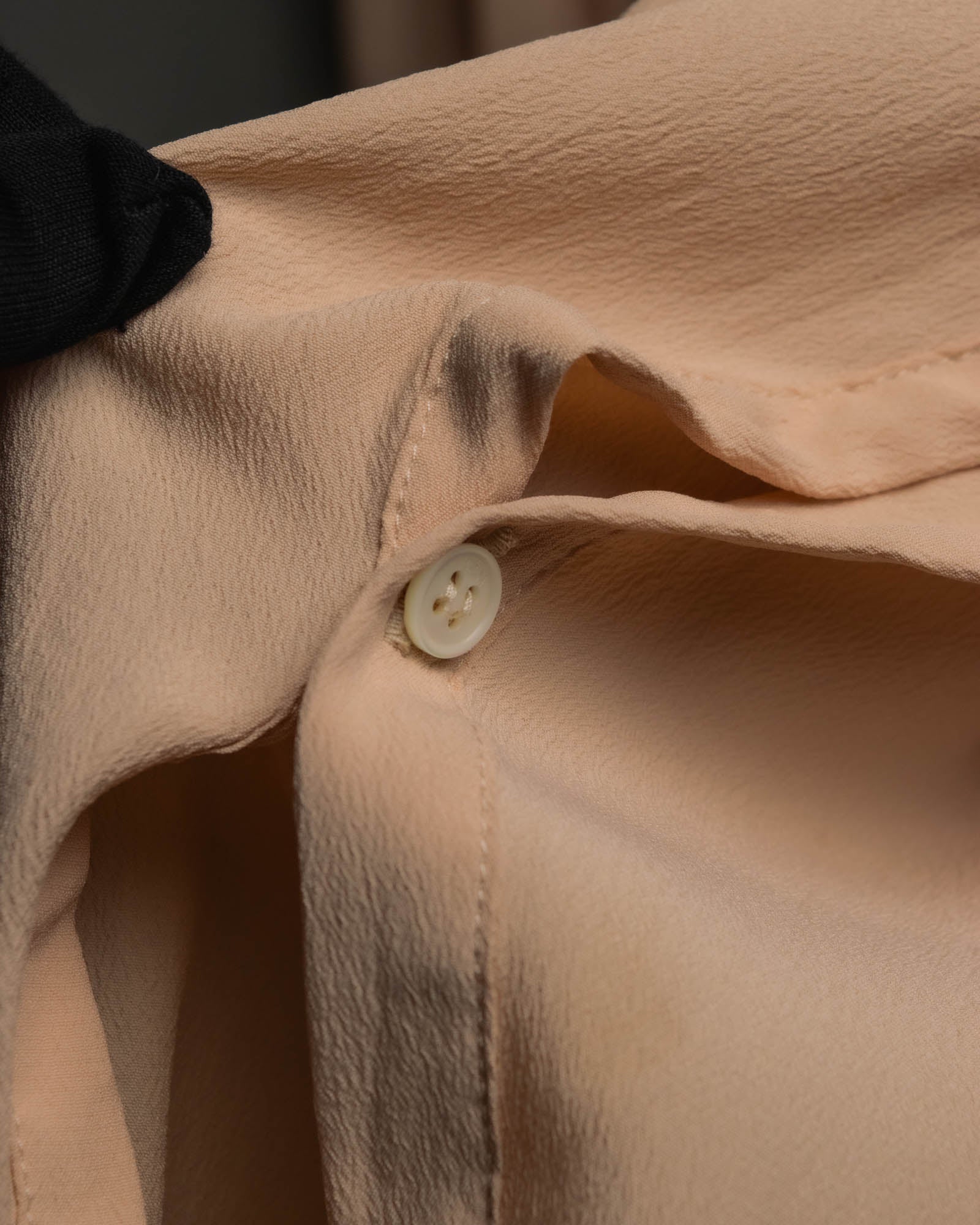 "N°21" 2020's Asymmetric bow tie acetate silk blouse