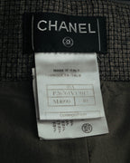 -SPECIAL- “CHANEL” 05AWmicro houndstooth tweed wide trousers