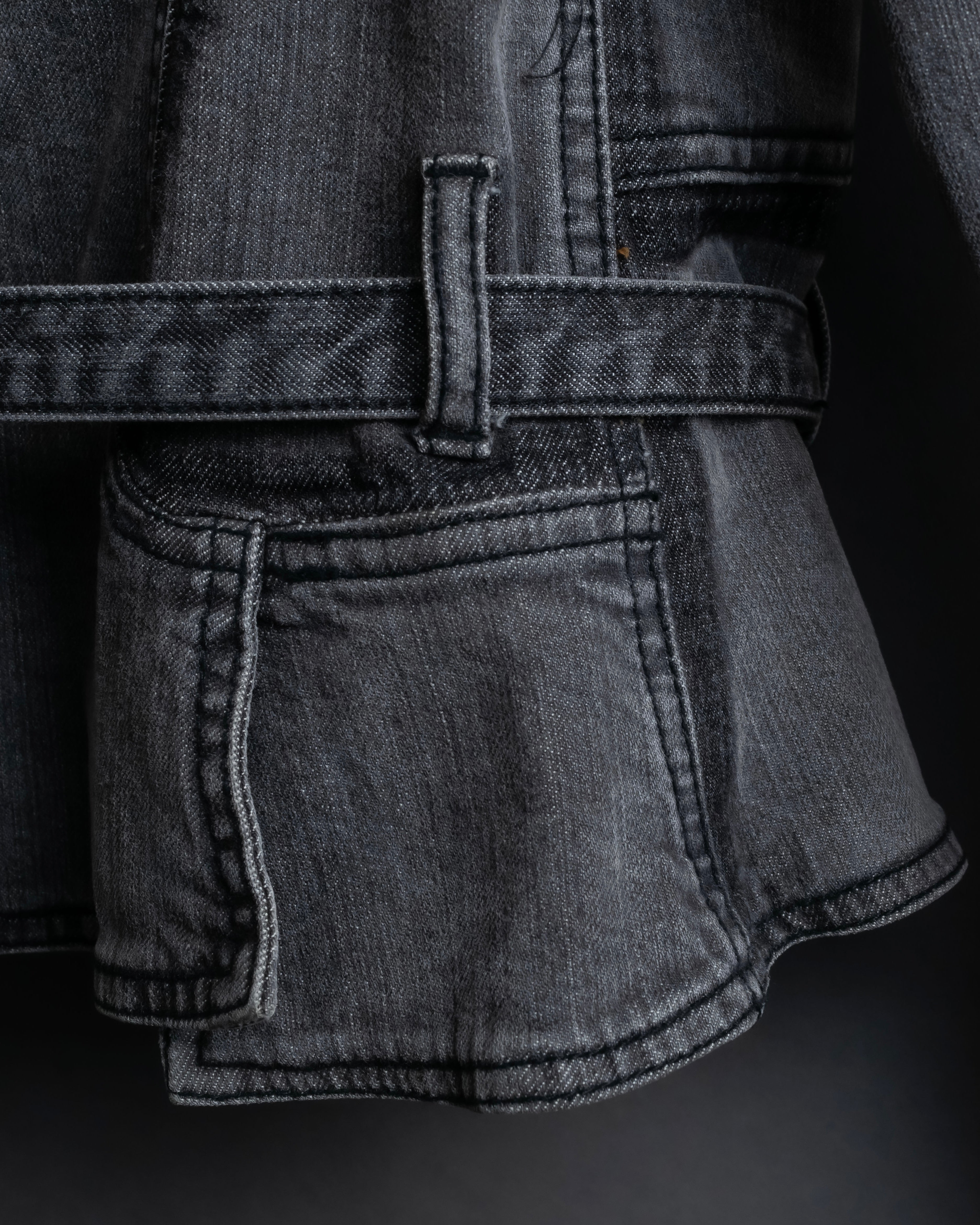 "STELLA McCARTNEY" Multi detail belted denim jacket