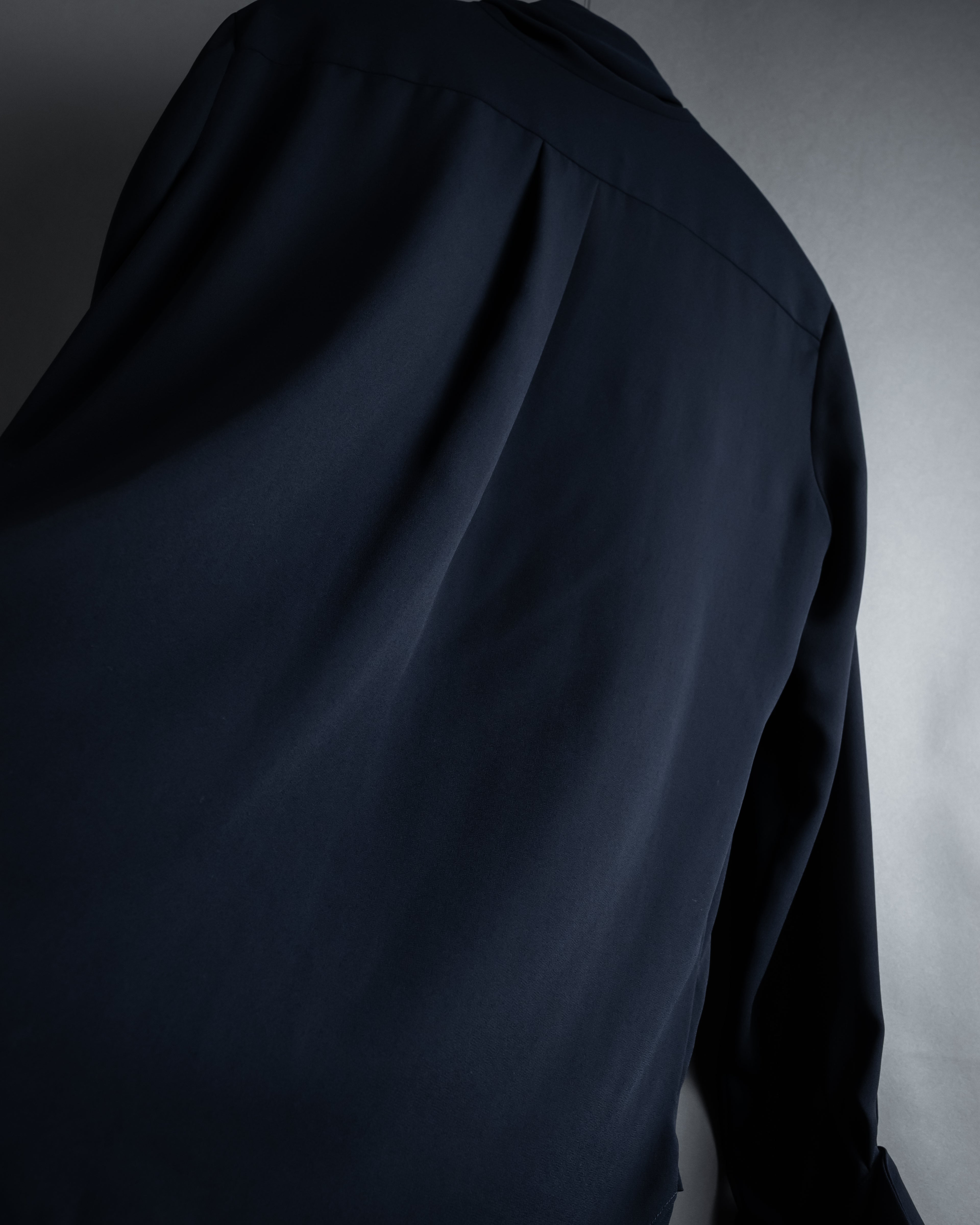 "Maison Margiela" 16SS Bow tie draping shirt