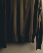 “HERMÈS” 90’s-00’s Extra-fine merino wool crewneck knit