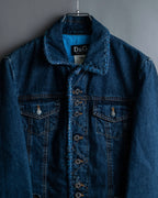 “D&amp;G” Tweed attached bijou button denim jacket