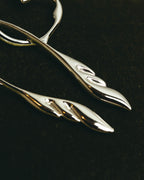 “BALENCIAGA” 2017-2023 organic heart and arrow clip-on drop earrings