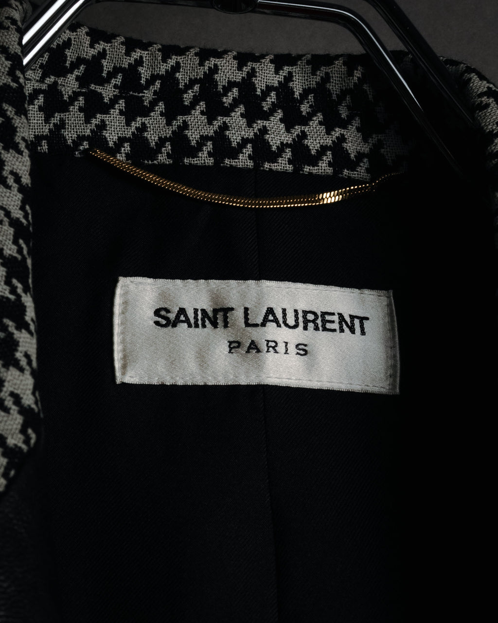 –SPECIAL– "SAINT LAURENT PARIS"
10’s Houndstooth leather-lapel peak blazer