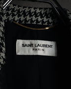 –SPECIAL– "SAINT LAURENT PARIS"
10’s Houndstooth leather-lapel peak blazer