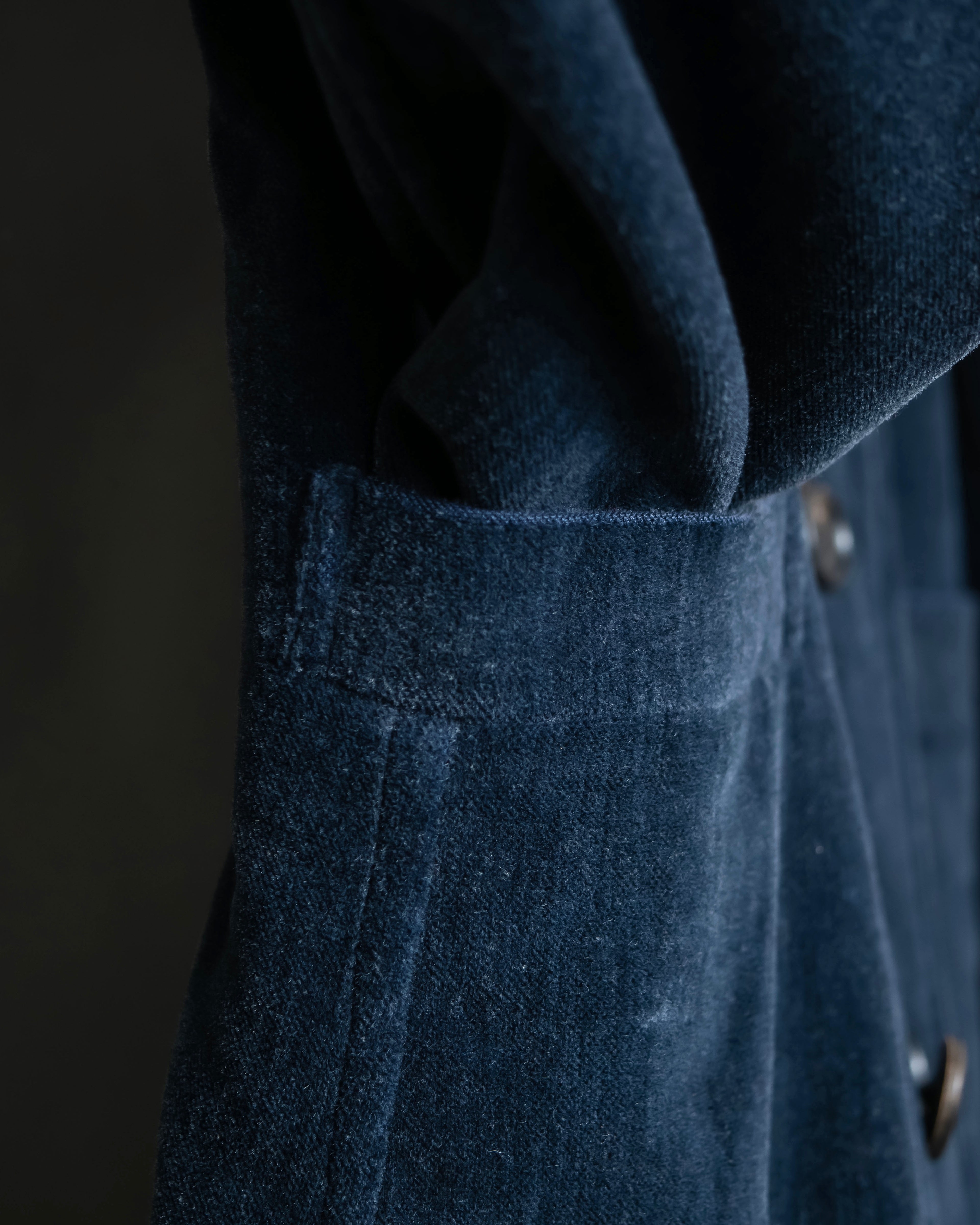 "Comme des garçons robe de chambre" Beautiful velour double half coat