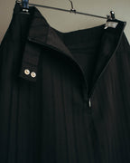 "VERONIQUE BRANQUINHO" 90's-00's Sculptural pleated wool skirt
