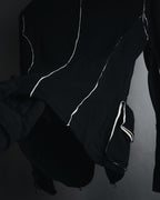 "Donna Karan" Contrast piped tailored jacket