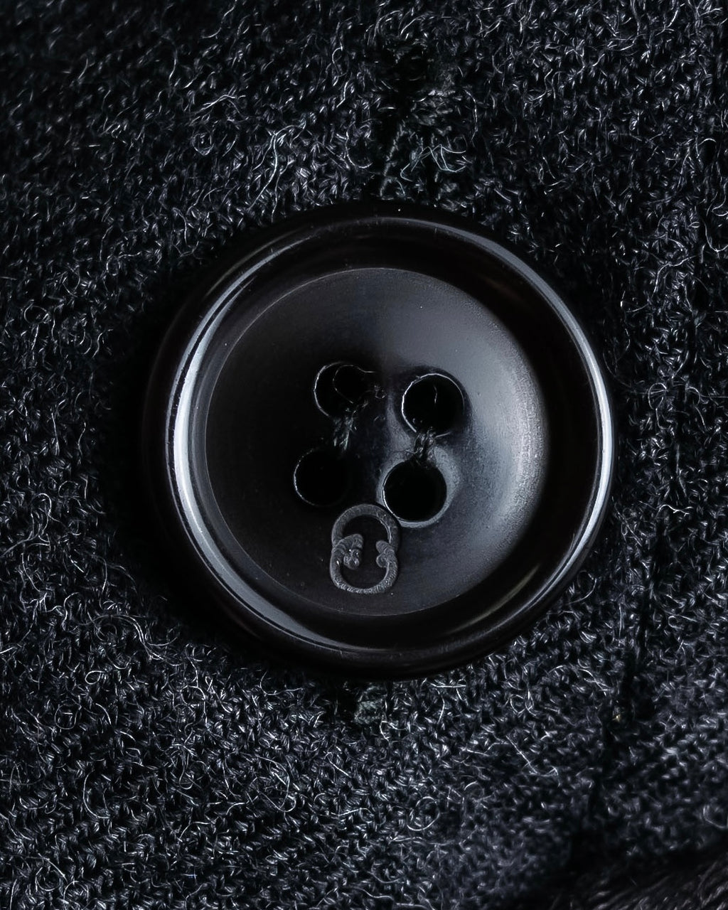 "GUCCI" 70's velvet collar design long coat