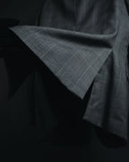 "YVES SAINT LAURENT" 80’s-90’s glen check tailored suit set