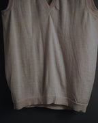 "Maison Margiela" 2014 AW Minimal v-neck knit vest