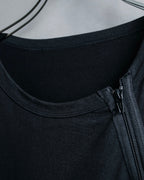 "Ground Y" Double zip design long tops