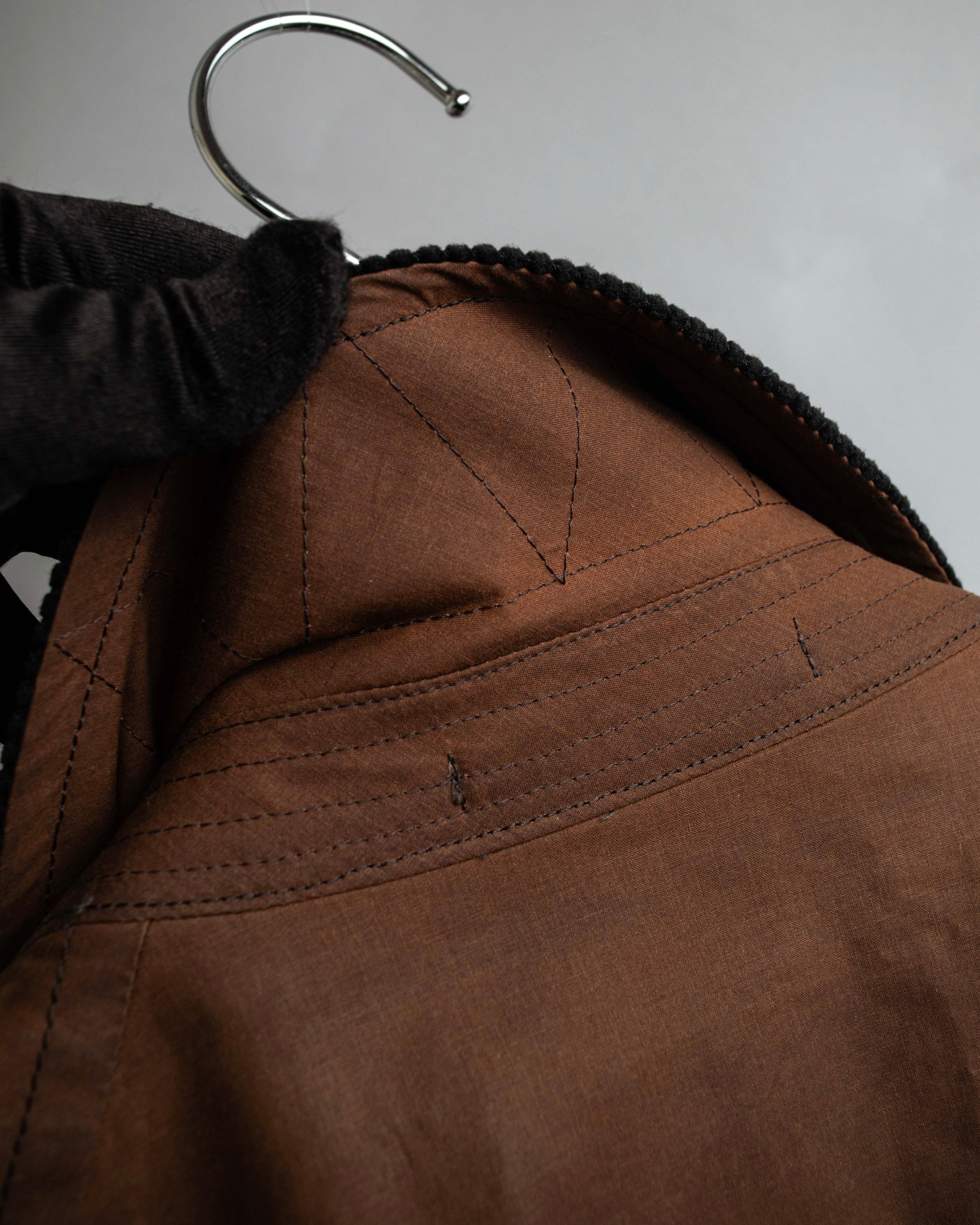 "COMME des GARCONS HOMME"
03AW corduroy collar design stand collar long coat