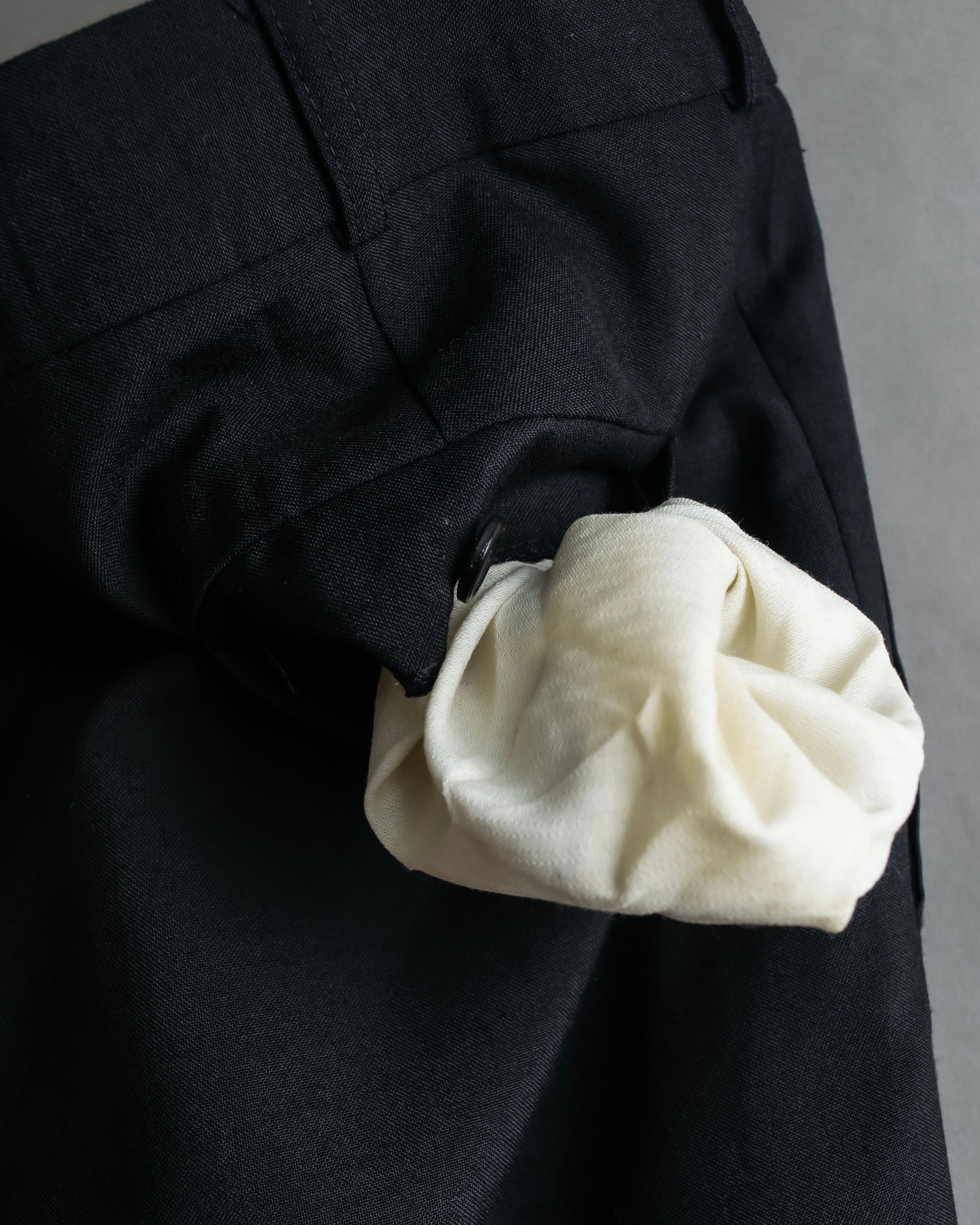 "Vintage high-waisted wide tapered slacks"