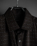 "GUCCI" Horsebit pattern shaped shirt