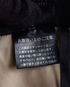 "LANVIN en Bleu" Flowers black lace layered skirt