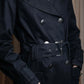 "LOUIS VUITTON" Metal button detailing belted trench coat