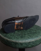 "GERARD SENÉ" Hand-patinated curved silhouette oxford shoes