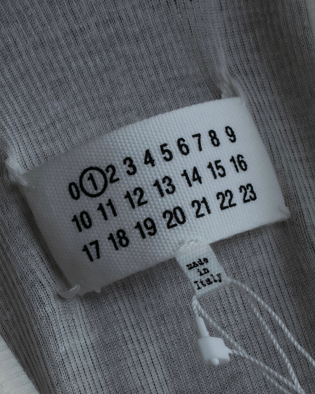 "MAISON MARGIELA" Stitch design net sheer tank top