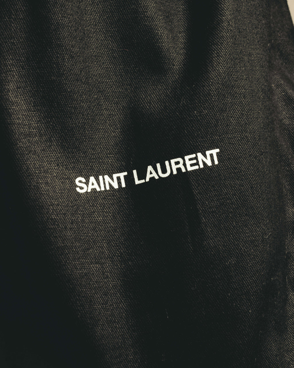 -SPECIAL- “Saint Laurent” 20’s Le Maillon smooth leather chain wallet