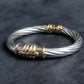 “UNOAERRE” Twisting designed silver bracelet