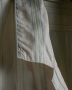 "CELINE" 80’s-90’s Pastel dobby striped pajama shirt