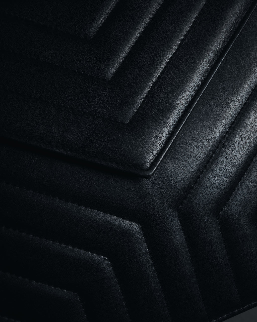 "Yves Saint Laurent" Late 80’s–early 90’s chevron quilted cassandre shoulder bag