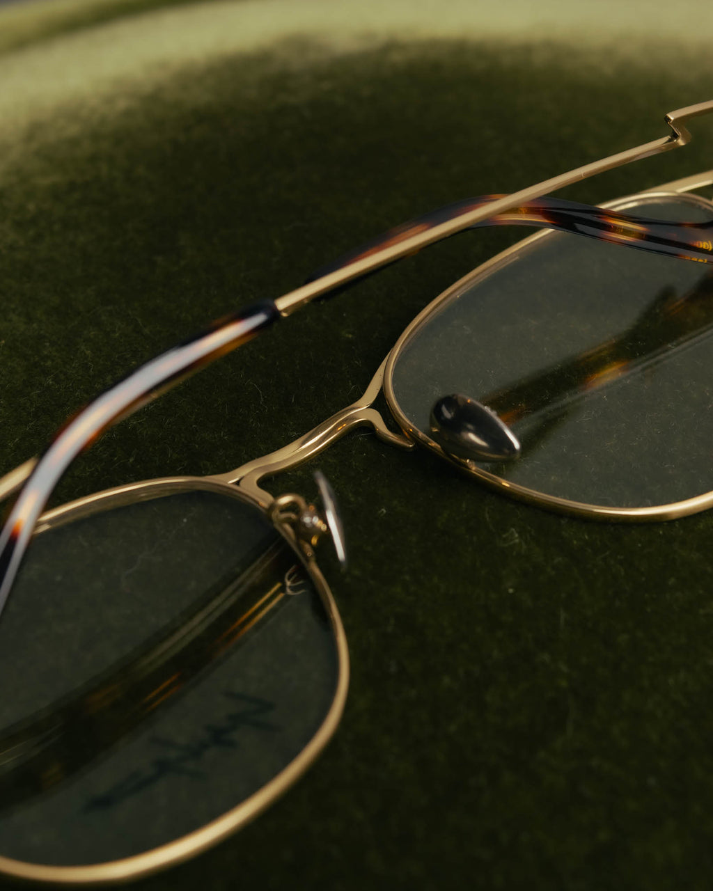 “Yohji Yamamoto” 2019-2021 Y motif browline optical glasse