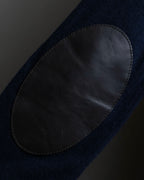 "MAISON MARGIELA" 16AW elbow patch design navy color knit